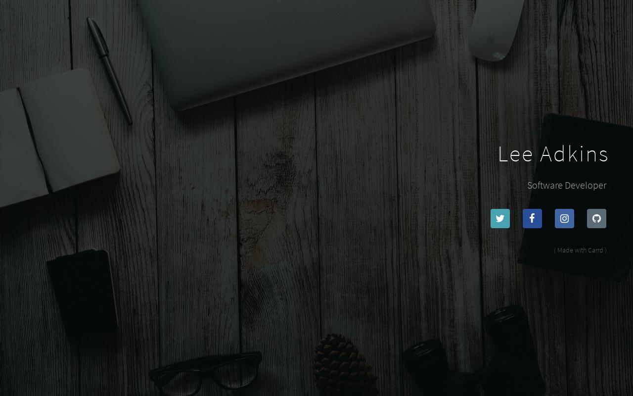 Carrd profile picture for @lee